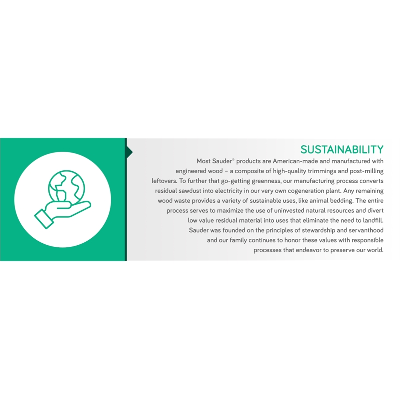 Sauder Station House Engineered Wood Lateral File in Etched Oak