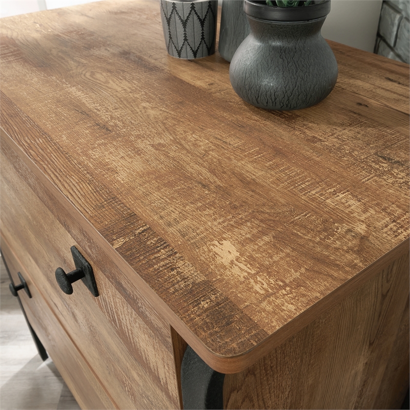 Sauder Station House Engineered Wood Lateral File in Etched Oak