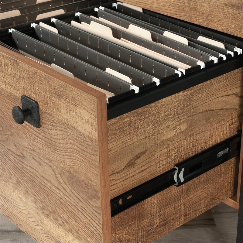 Sauder Station House Engineered Wood Lateral File in Etched Oak
