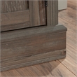 Sauder Aspen Post Engineered Wood Credenza in Pebble Pine/Brown