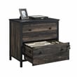 Sauder Foundry Road Engineered Wood/Metal Lateral File in Carbon Oak