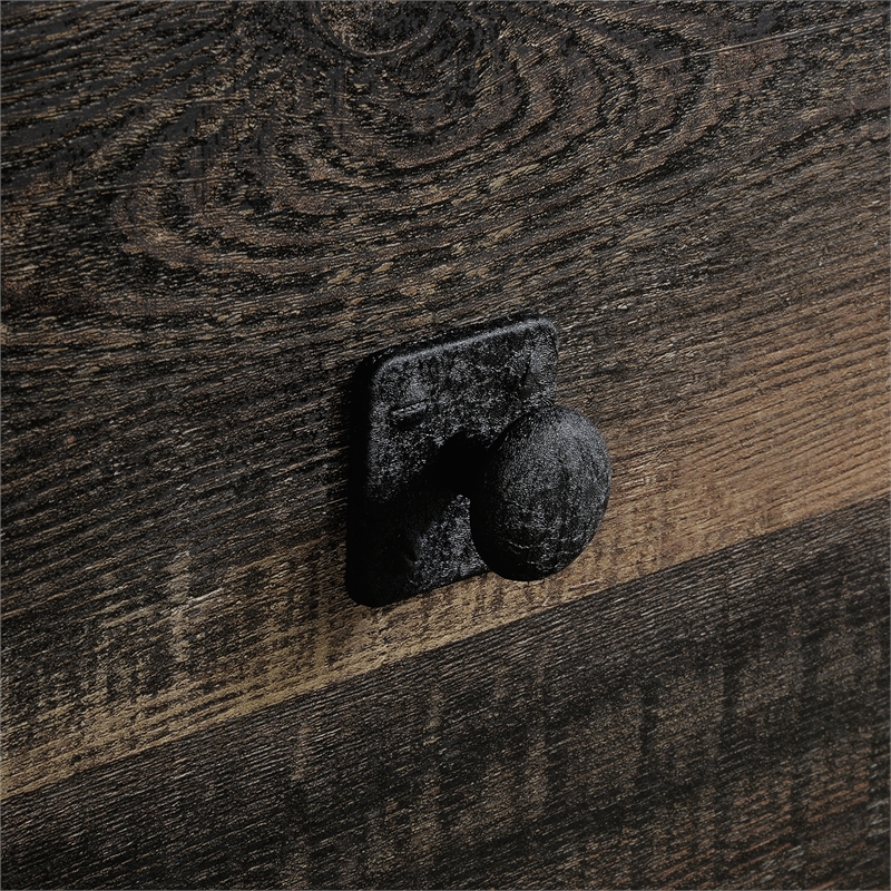 Sauder Foundry Road Engineered Wood/Metal Lateral File in Carbon Oak