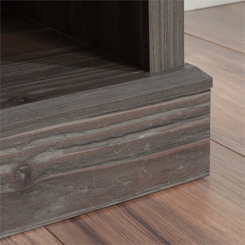 Sauder Aspen Post Engineered Wood Credenza in Pebble Pine/Brown Finish