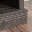 Sauder Aspen Post Engineered Wood Credenza in Pebble Pine/Brown Finish