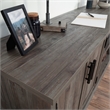 Sauder Aspen Post Engineered Wood Credenza in Pebble Pine/Brown Finish