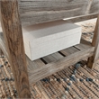 Sauder Granite Trace Engineered Wood L-Desk in Rustic Cedar/Brown Finish