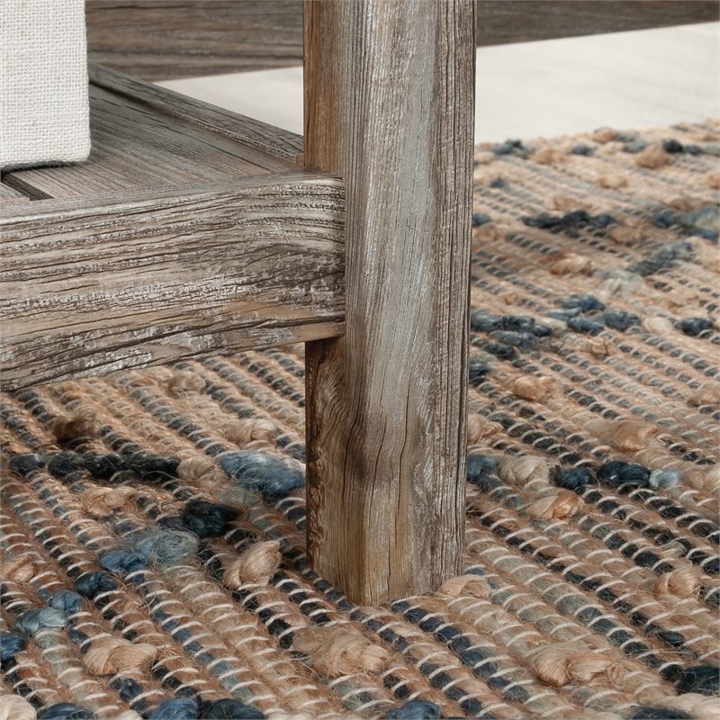 Sauder Granite Trace Engineered Wood L-Desk in Rustic Cedar/Brown Finish