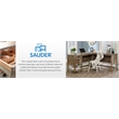 Sauder Granite Trace Engineered Wood L-Desk in Rustic Cedar/Brown Finish