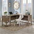 Sauder Granite Trace Engineered Wood L-Desk in Rustic Cedar/Brown Finish