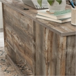 Sauder Granite Trace Engineered Wood L-Desk in Rustic Cedar/Brown Finish