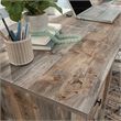 Sauder Granite Trace Engineered Wood L-Desk in Rustic Cedar/Brown Finish