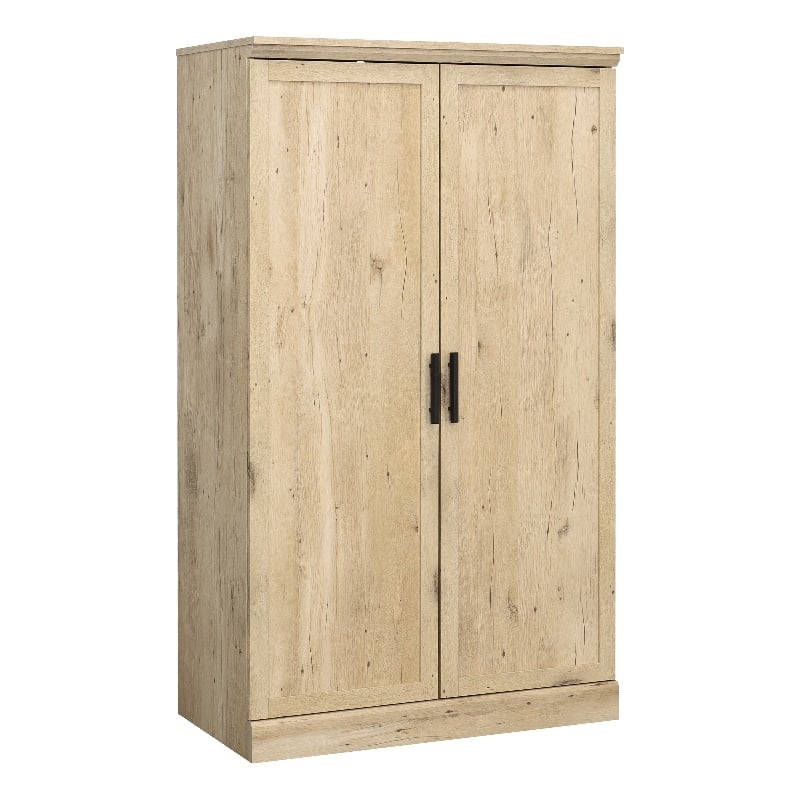Sauder Aspen Post Engineered Wood Storage Cabinet in Prime Oak