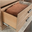 Sauder Aspen Post Engineered Wood Coffee Table in Prime Oak Finish