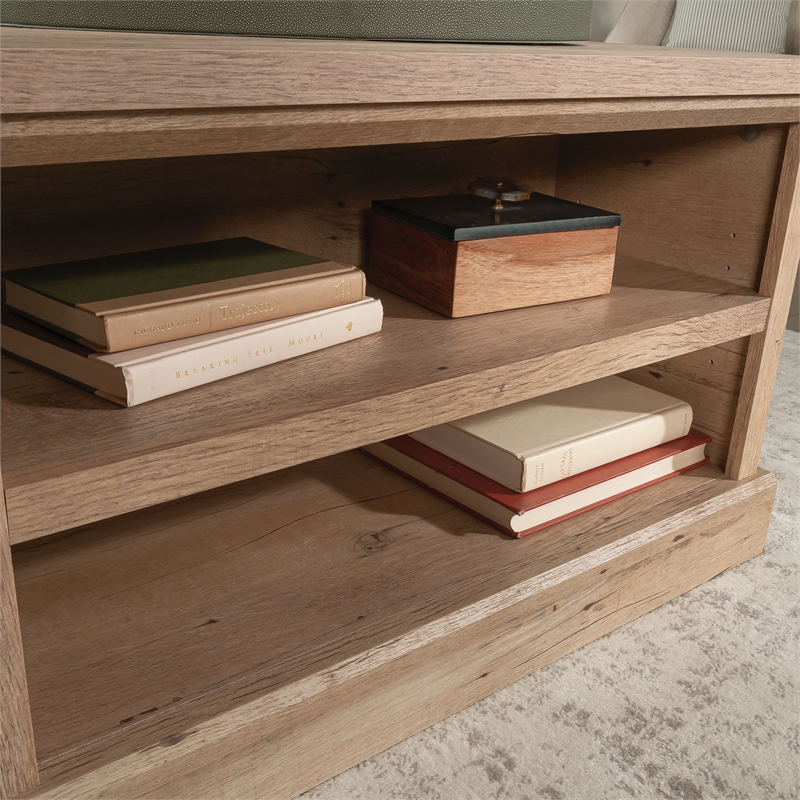 Sauder Aspen Post Engineered Wood Coffee Table in Prime Oak Finish
