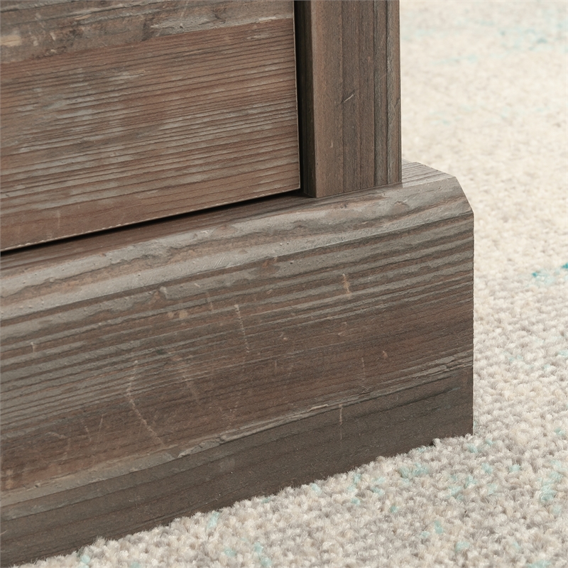 Sauder Aspen Post Engineered Wood Coffee Table in Pebble Pine/Brown