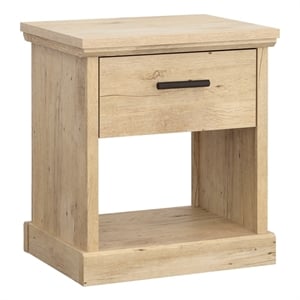 sauder aspen post engineered wood night stand in prime oak finish