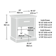 Sauder Aspen Post Engineered Wood Night Stand in Prime Oak Finish