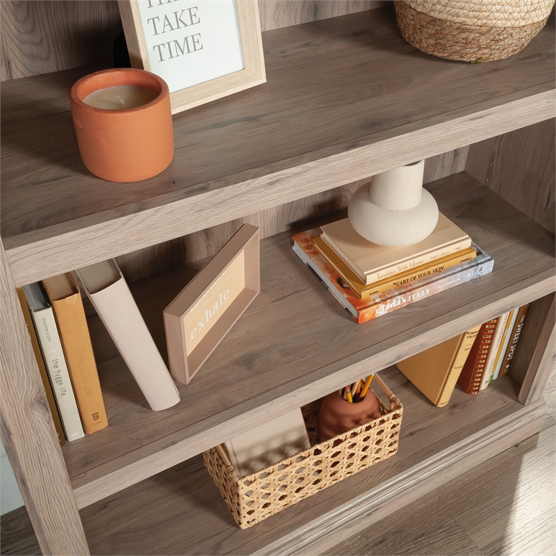 Sauder Select Engineered Wood 3-Shelf Bookcase in Laurel Oak