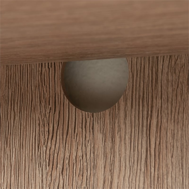 Sauder Dixon City Engineered Wood Library Hutch in Brushed Oak Finish