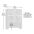 Sauder Dixon City Engineered Wood Library Hutch in Brushed Oak Finish