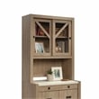 Sauder Dixon City Engineered Wood Library Hutch in Brushed Oak Finish