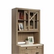 Sauder Dixon City Engineered Wood Library Hutch in Brushed Oak Finish