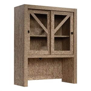 Sauder Dixon City Engineered Wood Library Hutch in Brushed Oak Finish