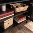 Sauder Tiffin Line Engineered Wood Entertainment Credenza in Raven Oak Finish