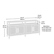 Sauder Tiffin Line Engineered Wood Entertainment Credenza in Raven Oak Finish