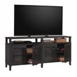 Sauder Tiffin Line Engineered Wood Entertainment Credenza in Raven Oak Finish