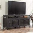 Sauder Tiffin Line Engineered Wood Entertainment Credenza in Raven Oak Finish