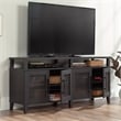 Sauder Tiffin Line Engineered Wood Entertainment Credenza in Raven Oak Finish