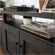 Sauder Tiffin Line Engineered Wood Entertainment Credenza in Raven Oak Finish