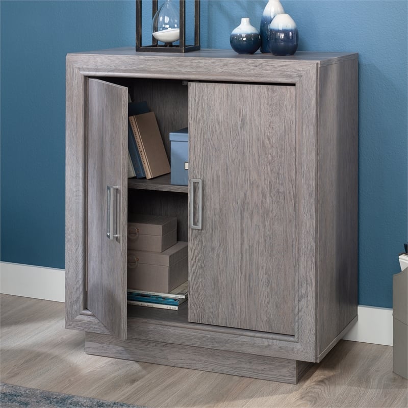 Sauder Hayes Garden Engineered Wood Base Cabinet in Ashen Oak Finish