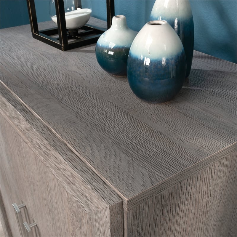 Sauder Hayes Garden Engineered Wood Base Cabinet in Ashen Oak Finish
