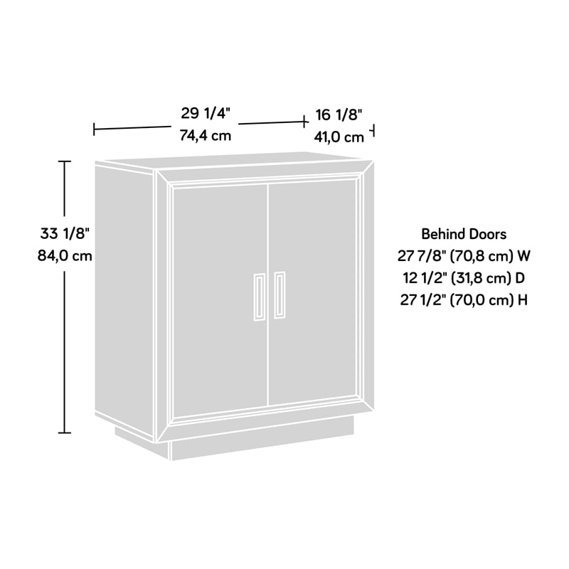 Sauder Hayes Garden Engineered Wood Base Cabinet in Ashen Oak Finish