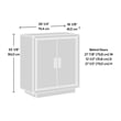 Sauder Hayes Garden Engineered Wood Base Cabinet in Ashen Oak Finish