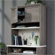Sauder Craft Pro Engineered Wood Storage Hutch in Mystic Oak Finish