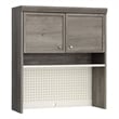 Sauder Craft Pro Engineered Wood Storage Hutch in Mystic Oak Finish