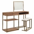 Sauder International Lux Engineered Wood Vanity in Sindoori Mango/Natural Finish