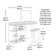 Sauder International Lux Engineered Wood Vanity in Sindoori Mango/Natural Finish