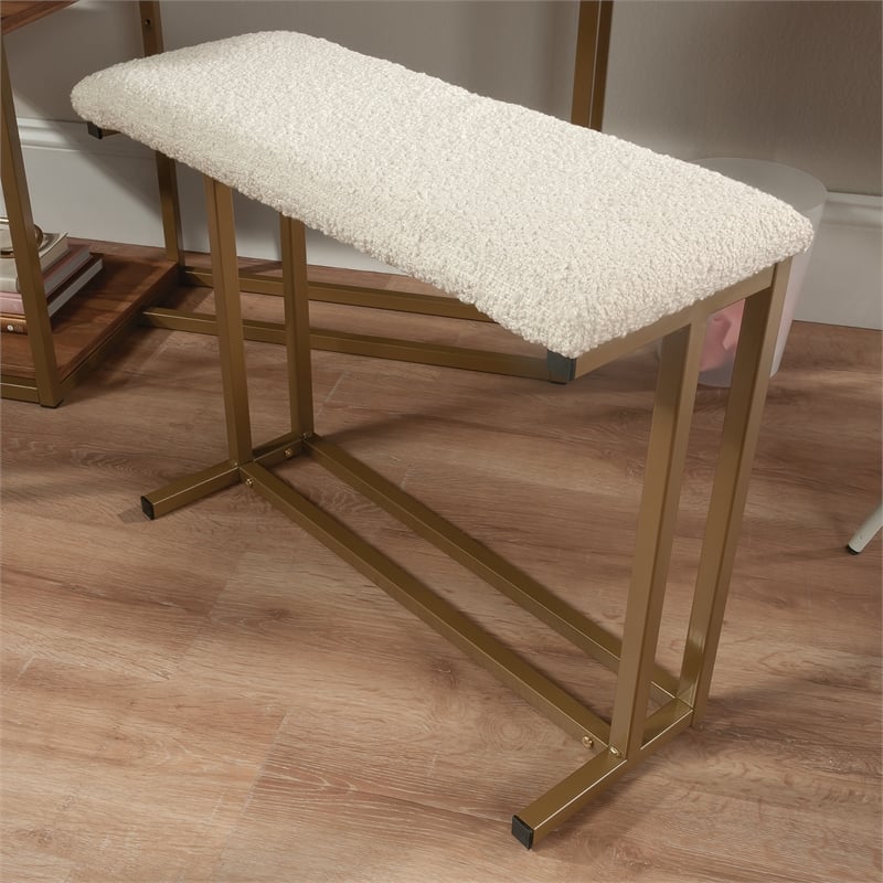 Sauder International Lux Engineered Wood Vanity in Sindoori Mango/Natural Finish