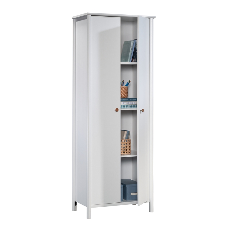 Sauder Wardrobe/Storage Cabinet, White Finish 