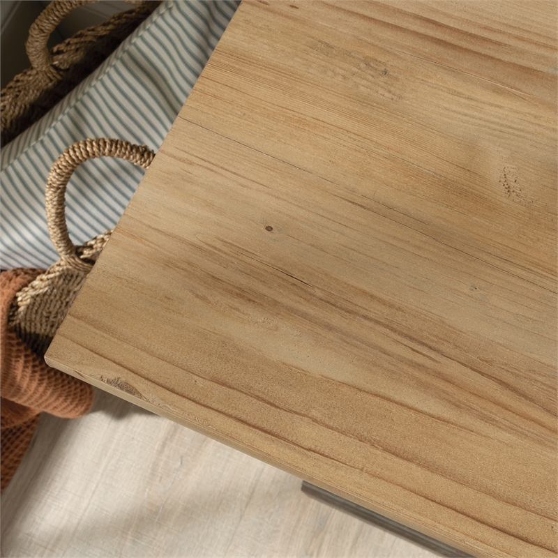 Sauder Sonnet Springs Engineered Wood Utility Stand in Pebble Pine Finish