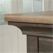 Sauder Sonnet Springs Engineered Wood Executive Desk in Pebble Pine