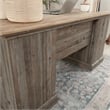 Sauder Sonnet Springs Engineered Wood Executive Desk in Pebble Pine