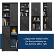 Sauder Homeplus Engineered Wood Storage Cabinet in Raven Oak Finish