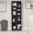 Sauder Homeplus Engineered Wood Storage Cabinet in Raven Oak Finish