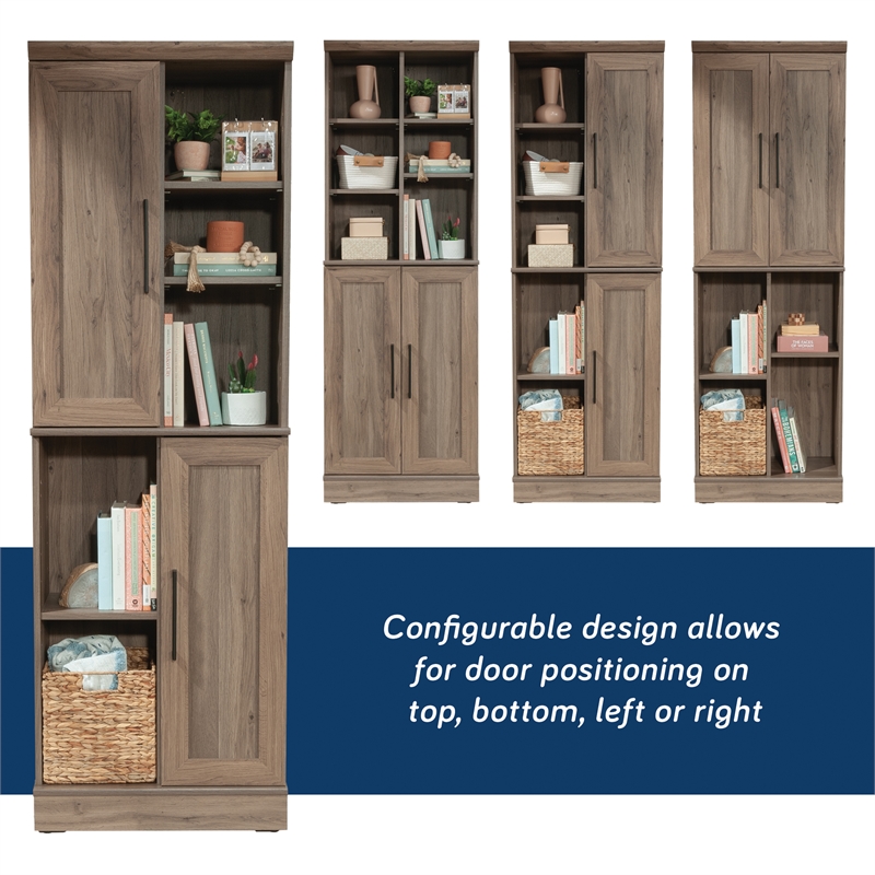 Sauder Homeplus Engineered Wood Storage Cabinet in Salt Oak Finish
