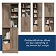 Sauder Homeplus Engineered Wood Storage Cabinet in Salt Oak Finish